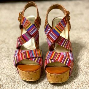 Chinese Laundry Cork Sole Wedges